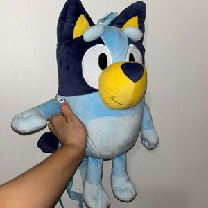 Bluey plush book bag